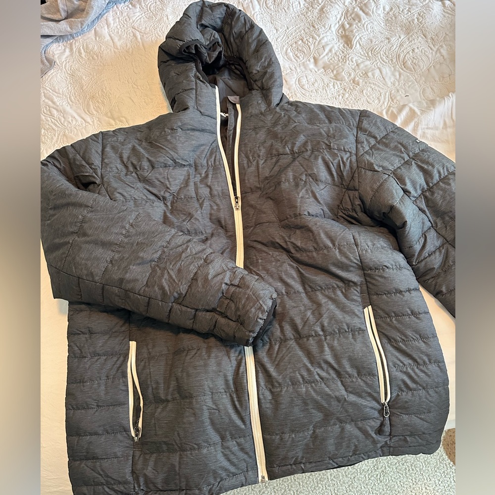 Grey Puffer Jacket - Picture 2 of 3